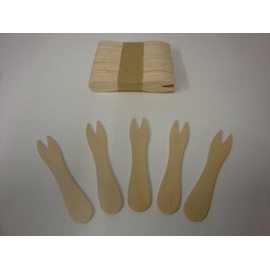 1000 Wooden Disposable chip Forks