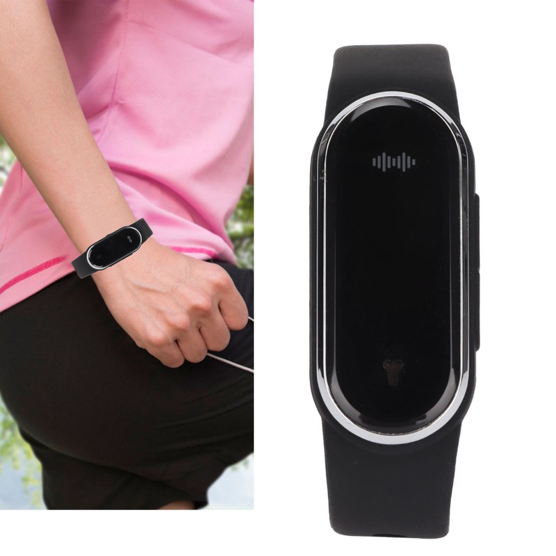 Ultrasonic Mosquito Repellent Watch Silica Gel Rechargeable LED Digital Step