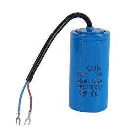 Condensador CD60 150uF 250VAC 50/60Hz para Compresor de Aire Motor Electrodoméstico Repuesto Accesorio