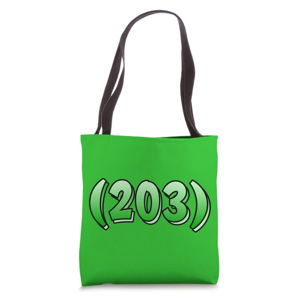 Connecticut 203 Area Code Bridgeport New Haven Stamford CT Tote