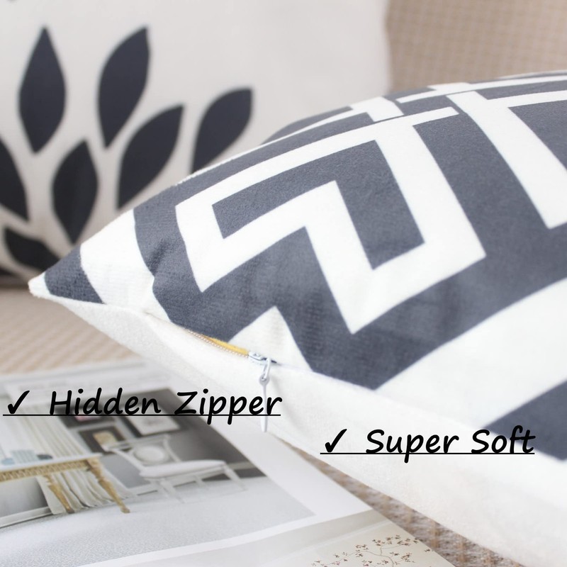 NIULAA Soft Cushion Cover, 40 x 40 cm, Set of