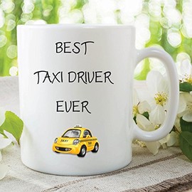 Funny Novelty Mugs Best Taxi Driver Ever Work Coffee Cup Birthday Gift WSDMUG188