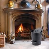 INNO STAGE Ash Bucket with Lid and Wood Handle Coal