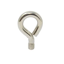 Stainless Steel M8 Eyebolt Provides a Secure Attachment Point for Rope or Cable - Pack of 10
