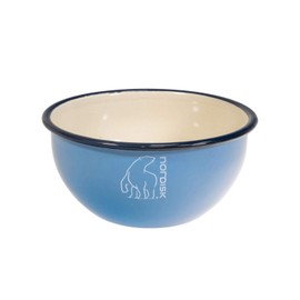 NORDISK 119088 Madam Bla Bowl for Outdoor Camping Enam/Madam Blue Cooking Bowl, Sky Blue, 23.7 fl oz (700 ml)
