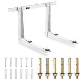 Della Outdoor Wall Mounting Bracket for Ductless 6000-36000 BTU Mini Split, Compressor and Heat Pump System, Easy to Install Universal Heavy Duty Mini Split Bracket, Supports up to 485 LBS