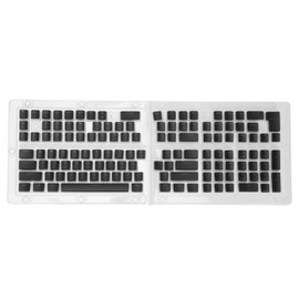 Keyboard Keycaps 129 Keys Pudding Transparent OEM Height PBT Two Color Injection Molding DIY Keyboard Keycaps Black