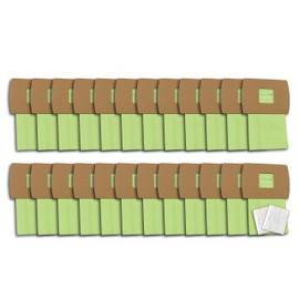 24 Pack Vacuum Bags for Oreck Compact canister type BB, Replacement Bag for Oreck XL Vacuum bags Buster B, PKBB12DW BB180 BB280 BB850 BB870 BB900 BB1000 MV160 with 2 Motor Filter BM04 Kit