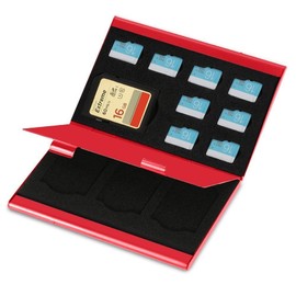 ZJchao Estuche de Almacenamiento Tarjetas de Memoria Carcasa SD 4PCS  8Pcs TF Card Storage De Aleacin de Aluminio 9,3 x 6 x 1cm Almacenamiento de...  