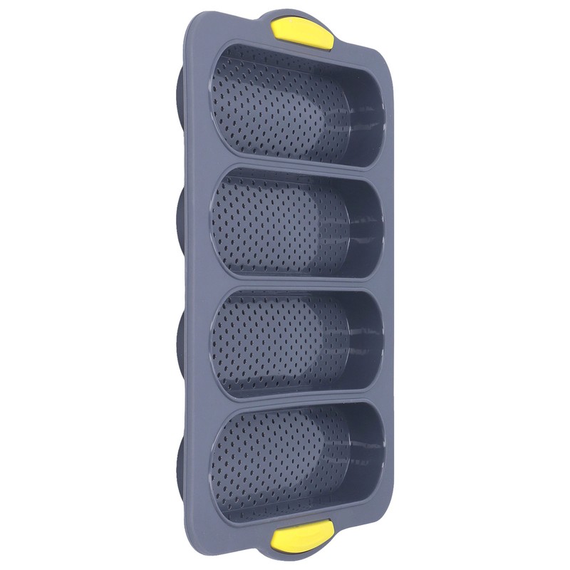Baguette Mold 4 Grooves Silicone Soft Smooth Surface Bread Mould