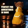Scheppend Dog Raincoat,Adjustable Waterproof Cloak Pet Hooded Raincoat Jacket,Cute Yellow
