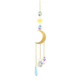 Luckious Brand Chakra Healing Crystal Glass Sun Catchers - Bring Harmony and Color to Your Space with This Beautiful Hanging Rainbow Maker Ornament
