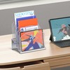 Delifox Inclined Desk File Organizer, 5-Section Vertical File Folder Holder