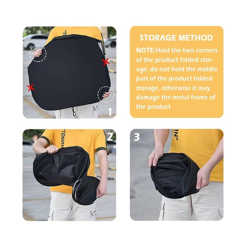 Sun Protection Car Windscreen Cover Summer Foldable Car Windscreen Sun