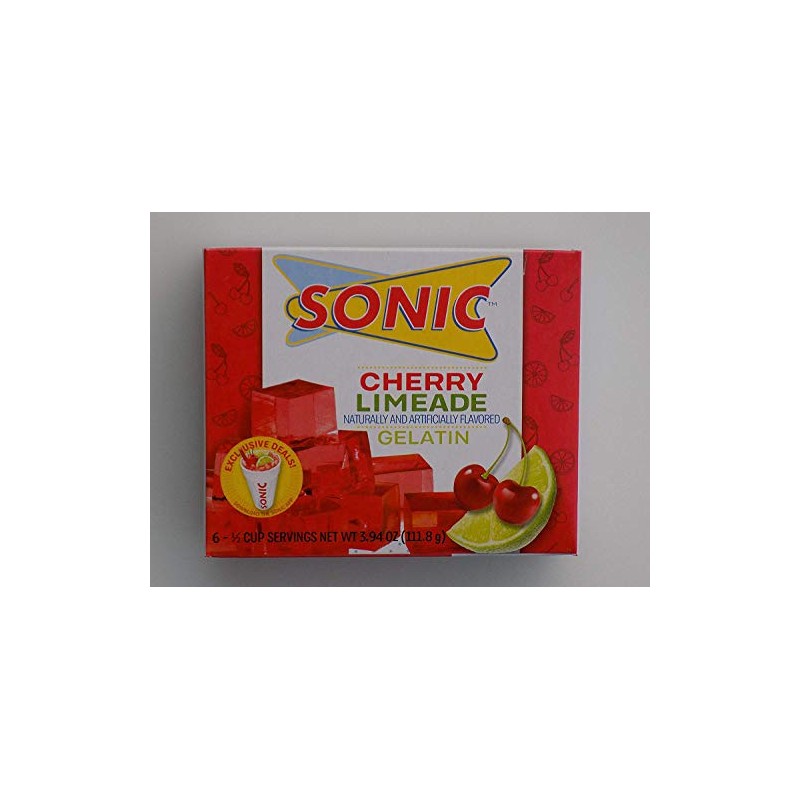Sonic Cherry Limeade Gelatin Mix - Pack of 4