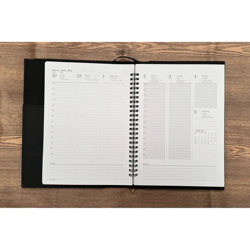 Agenda 2026 Semanal Personalizada Logo Y Nombre Grabadolaser