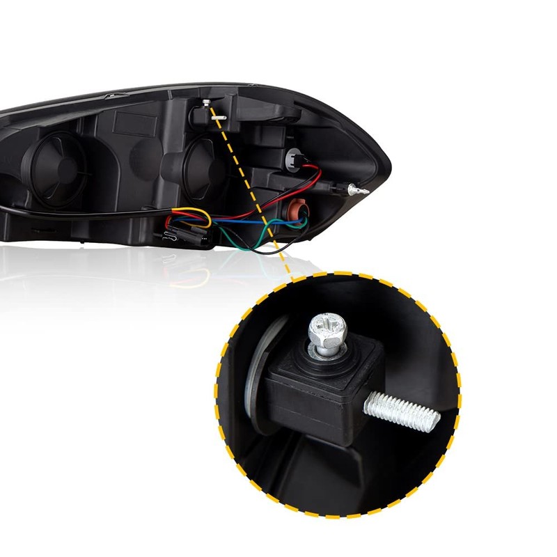 G-PLUS LED DRL headlights W/O Bulbs, Compatible with 2006-2007 Chevy