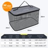 SANLIKE Floating Fishing Basket Collapsible Fishing Net Cage, Rubber Coated