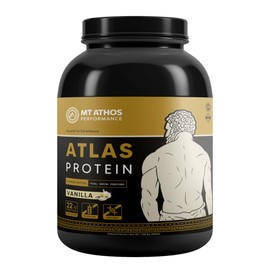 Mt. Athos Performance Atlas Vanilla Protein Powder | Goat Milk Whey with Casein Protein | 22 g Protein per Serving | Vanilla | 28 Servings
