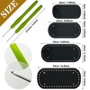 Yayatty Pack of 7 Black Bag Base for Crochet and