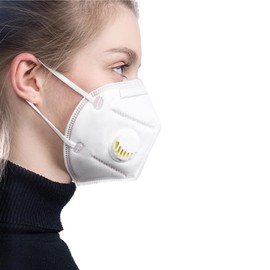 TubeRoo FFP2 Mask with Valve, Pack of 30 Masks, Dust Mask, Respirator Protection, Fine Dust Mask, Particulate Filter, Respirator Mask, Mouth Guard with Exhalation Valve