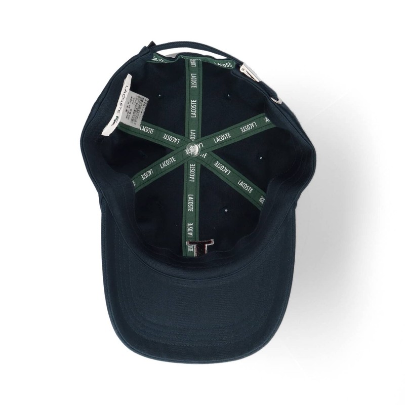 Lacoste Big L Logo Twill Cap, 013 navy