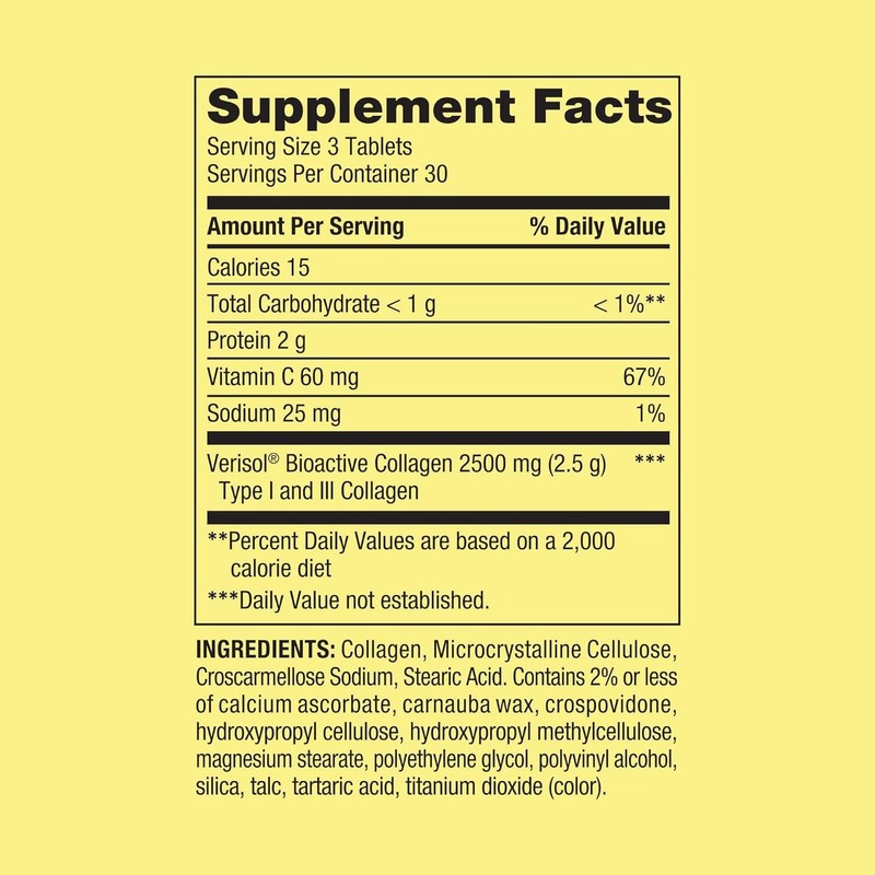 Spring Valley's Collagen + C Tablets, 2,500mg, 90 Tablets |