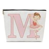 Dance Gifts for Women, Ballet Initial M Makeup Bag Gift