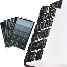 75Bible Tabs Black-Gray Gradient Tone Bible Tabs for Christian Bible Tabs for Study Bible Index Bible Stickers Journaling Supplies Bible Study Accessories for Men and Women