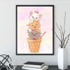DCIDBEI DIY 5D Diamond Painting Cat Diamond Embroidery Complete Kit