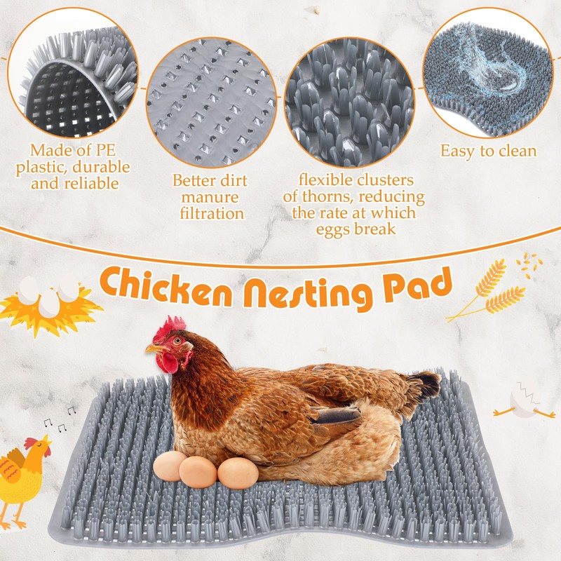 Nuogo 10 Pack Chicken Nesting Box Bulk, Chicken Laying Boxes