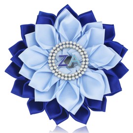 Zetaa Amicaea Gift for Women 1948 ZA Flower Brooch Pin ZA Gift Greek Sorority Brooch Pin Paraphernalia Gift for Soror (ZA Flower & Pearl)