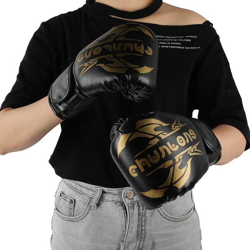 1 Pair Boxing Gloves Sanda Boxglove Kenpo Training Practicing Equipments