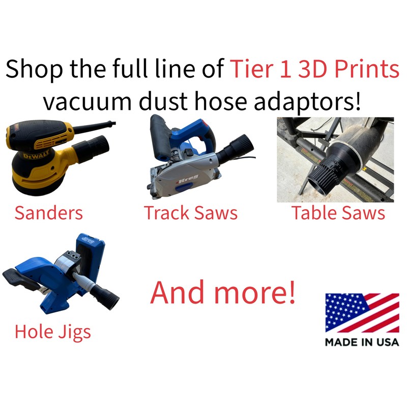 Hose Adapter for Kreg K4 Pocket Hole Jig (1-1/2" (1.5"))