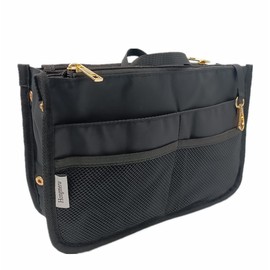 Hongmeru Bag-In Bag, A4, Horizontal, Inner Bag, Back-In Back, Smaller, Back-in-Back, For Totes, 11 Pockets, Bag, Divider, Bag-in-Bag, Nylon, Lightweight, Freestanding, Metal Hardware, Men's, Women's,