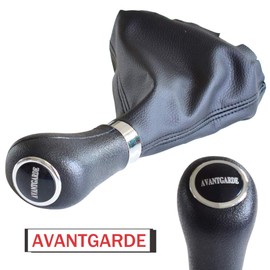 Hacreyatu Automatic Car Gear Knob Stick Gaiter Boot Frame Kit for Benz C Class W203 W209 (Avantgarde)