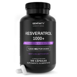 Resveratrol Longevity Series 000 Por Dosis 100 Cápsulas Pureza Grado Clínico Suplemento Alimenticio