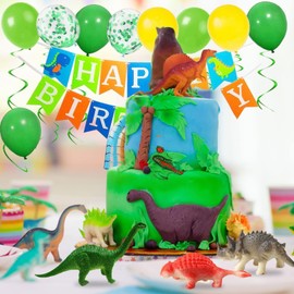 OuMuaMua Dinosaur Toys, Plastic Mini Dinosaur Figure Toy Set Including T-rex, Stegosaurus, Monoclonius for Kids Dinosaurs Birthday Party Favors, Christmas Easter Eggs Filler Gifts, 78 Pack