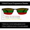 PASTL Multi Focus Progressive Reading Sunglasses 3 in 1 Reader