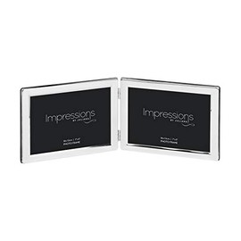 Deluxe 7x5" Double Silver Plated Frame - Landscape