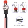 7 mm Mini Round Momentary 2 Pins Pre-Soldered Push Button