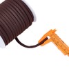 Craftdady 5mm Braided Elastic Cord for Headband Sewing Coconut Brown