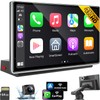 JATAZA 7" Wireless Apple CarPlay Android Auto Screen for Car