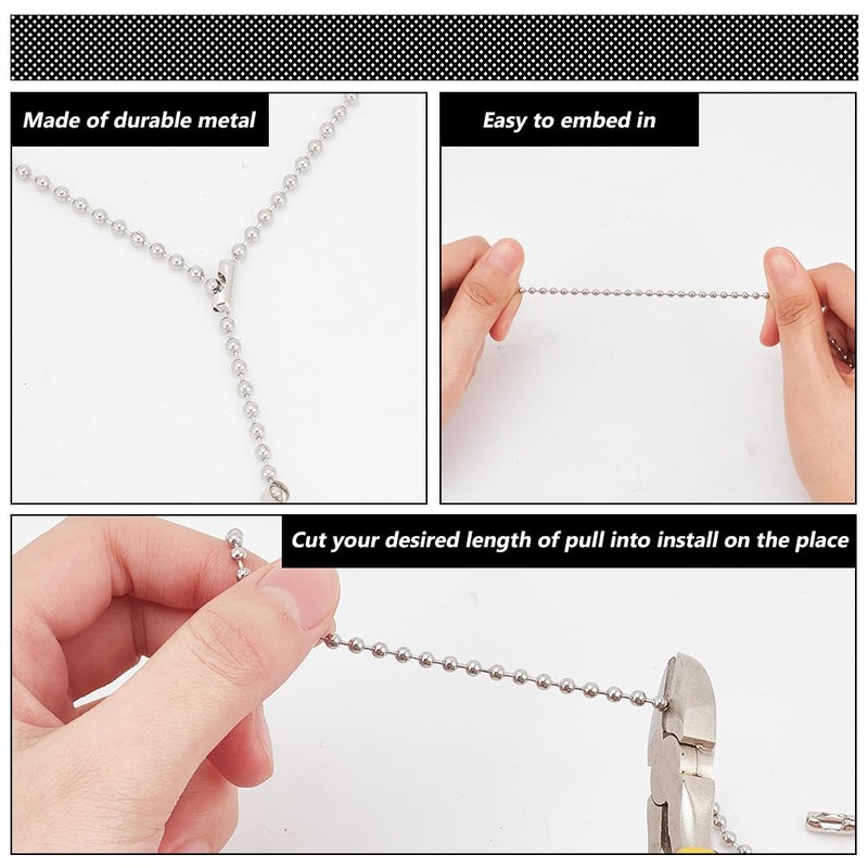 DELORIGIN 4pcs Cat Ceiling Fan Pull Chain 4 Styles Cute