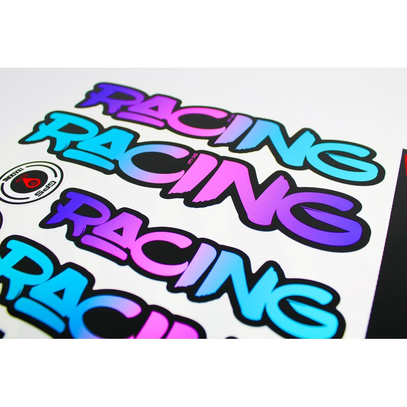 BIKE-label X400064 Bicycle Sticker Set E-Bike Scooter Racing Urban Lettering