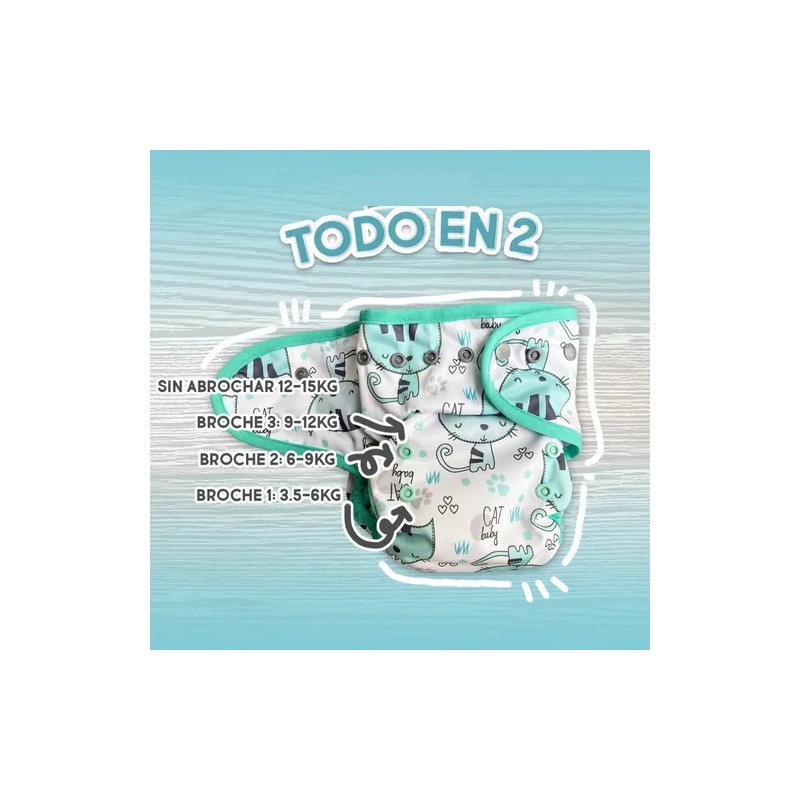 Pañales Ecológicos De Tela Ecobebe | 6 Pack (elije Modelos)