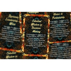 Ibiza Tarot Gemini and Scorpio - Zodiac Compatibility - Divination Tools - Oracle Cards - Star Sign Compatibility - Horoscope Compatibility Cards