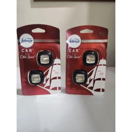 Febreze Car Auto Old Spice  Air Freshener 4 Vent Clips 2 Packs Of 2