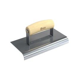 Bon 12-465 8-Inch by 4-Inch Stainless Steel Concrete Sidewalk Edger with 3/4-Inch Radius and 7/8-Inch Deep Wood Handle