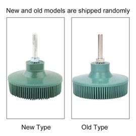 Bristle Polishing Brush, 3 Inch Bristle Disc, Emery Rubber Grinding Brush, Deburring Polishing Sanding Disc for Fine Metal Bristle Discs (Green)